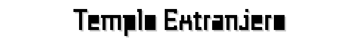 Templo Extranjero font